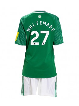 Newcastle United Nick Woltemade #27 Replika Borta Kläder Barn 2025-26 Kortärmad (+ byxor)